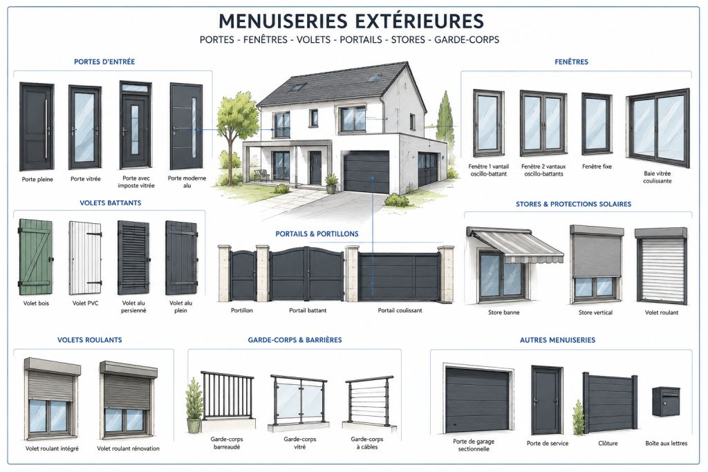 categories des menuiseries exterieures